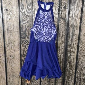 Blue and White formal dress